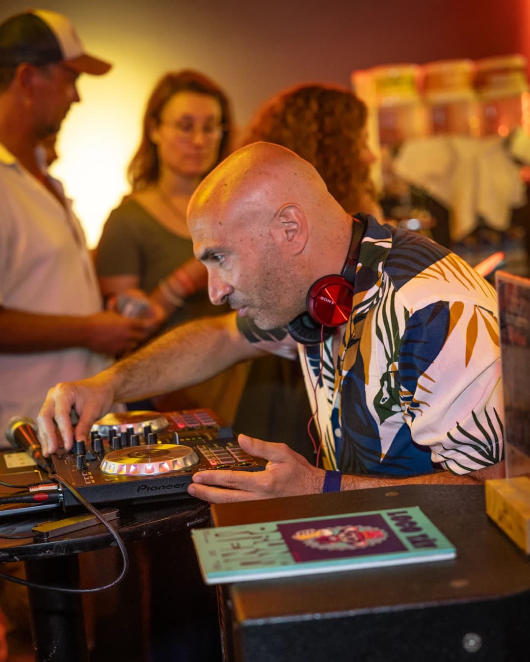 DJ set in full swing