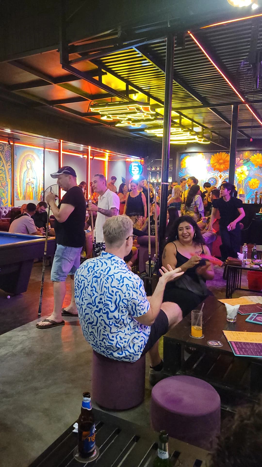 A packed night in the lounge